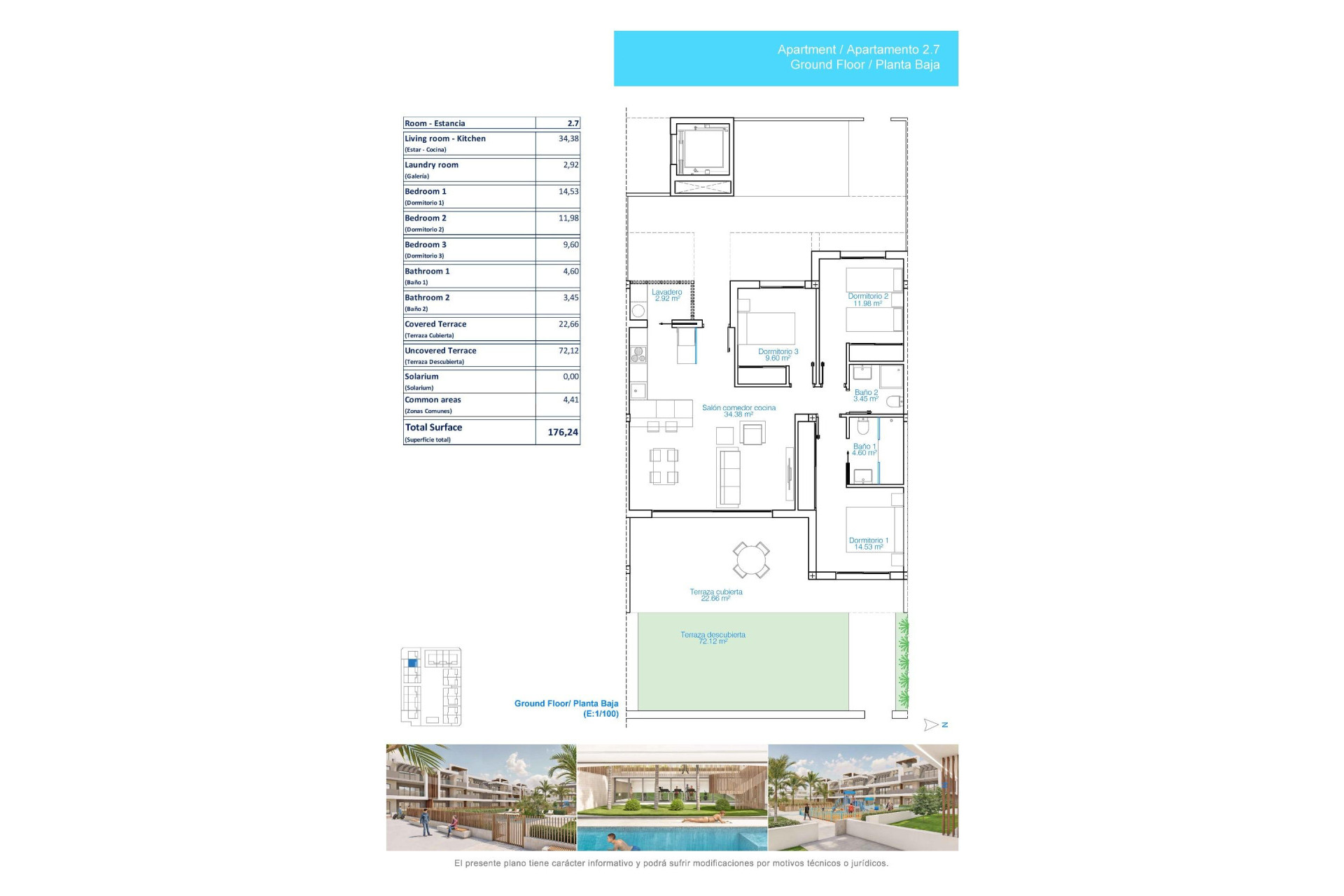 Alquiler a corto plazo - Apartment -
Pilar de la Horadada - Playa de las Higuericas