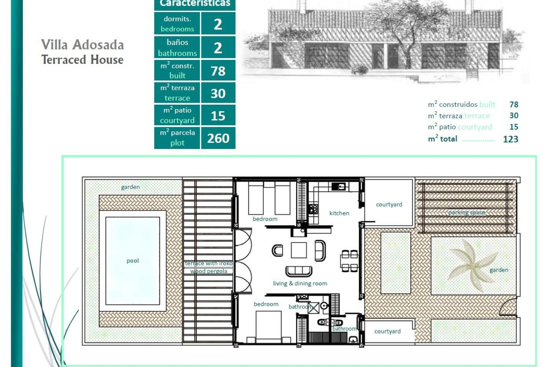 Alquiler a corto plazo - Town House -
Sucina - Peraleja Golf