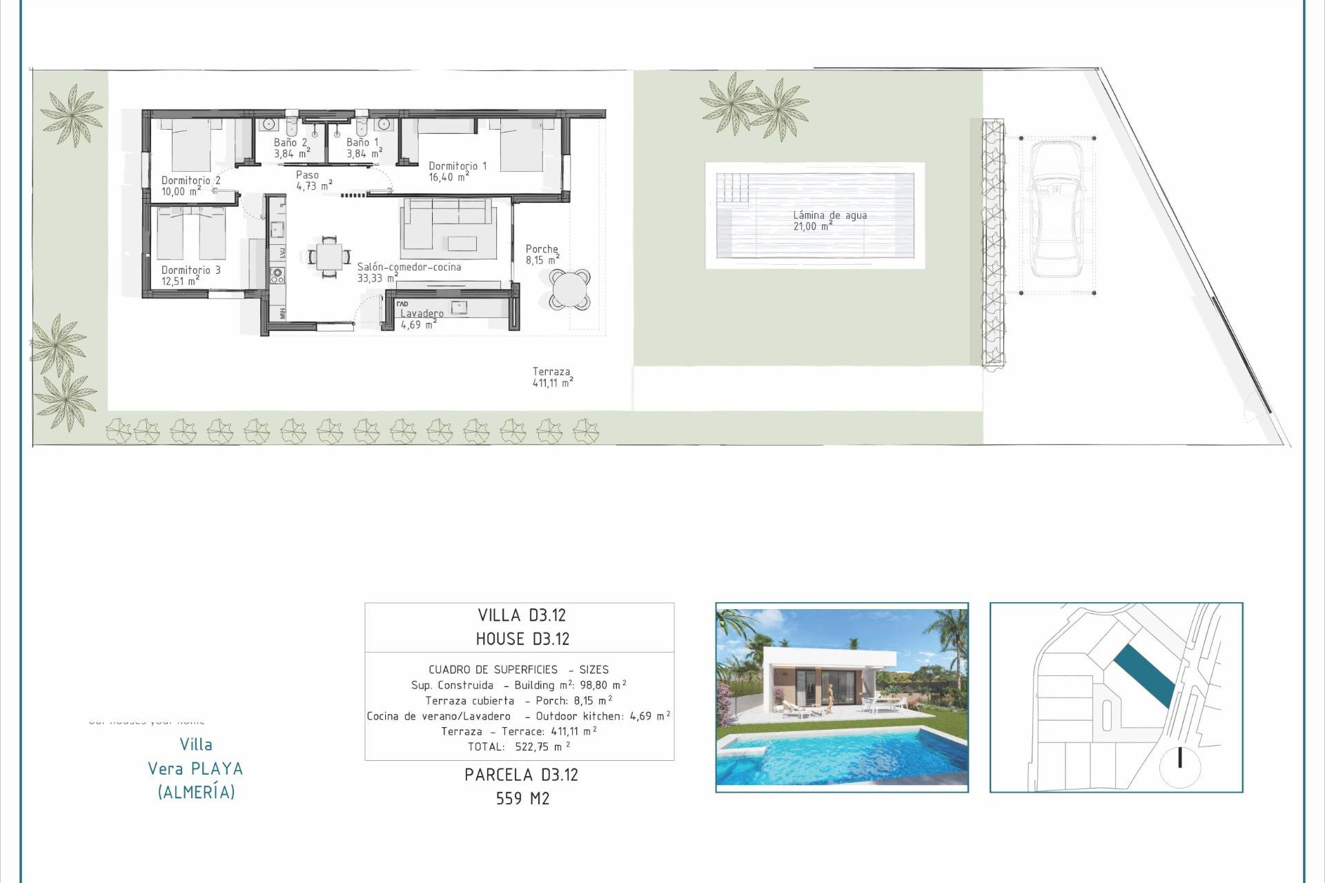 Alquiler a corto plazo - Villa -
Vera - Pueblo Salinas