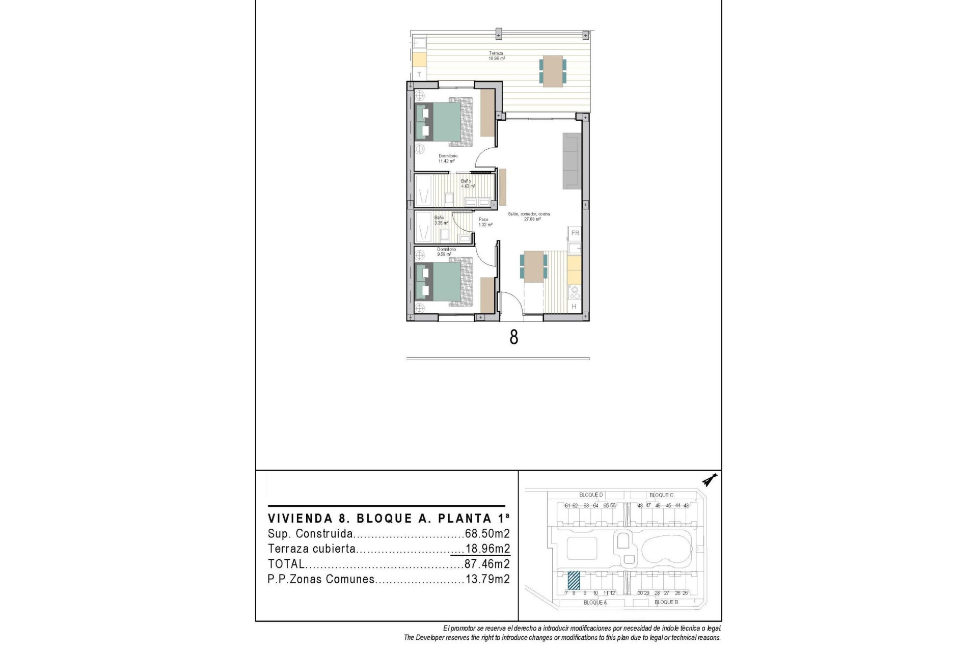 Краткосрочная аренда - Apartment -
Torre Pacheco - San Cayetano