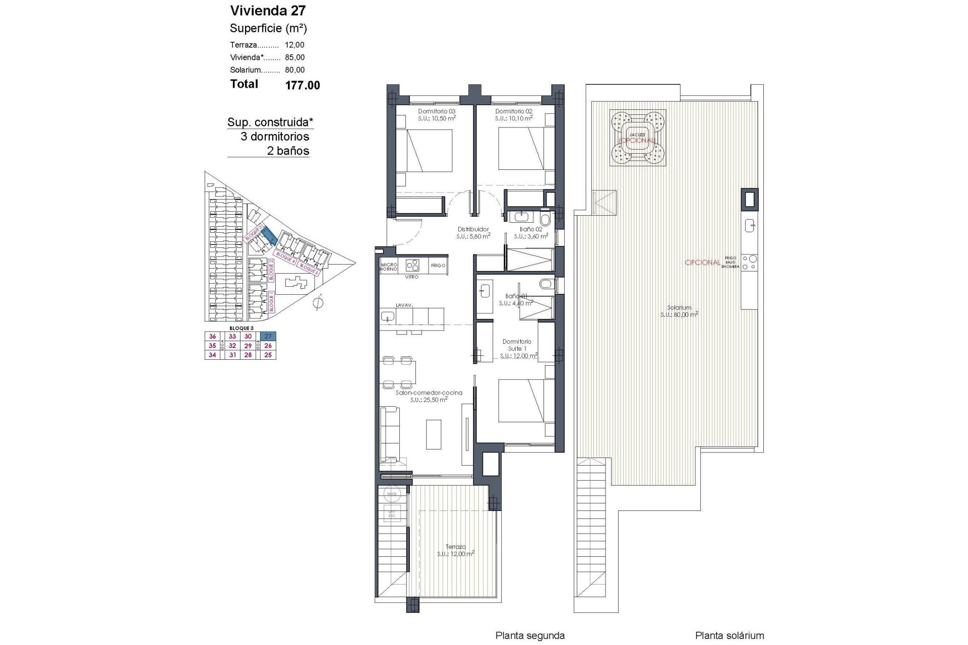 New Build - Penthouse -
Los Alcazares - Serena Golf