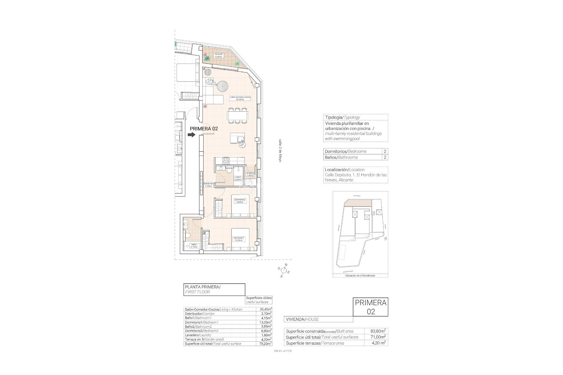 New Build - Pisos -
Hondón de las Nieves - 03688