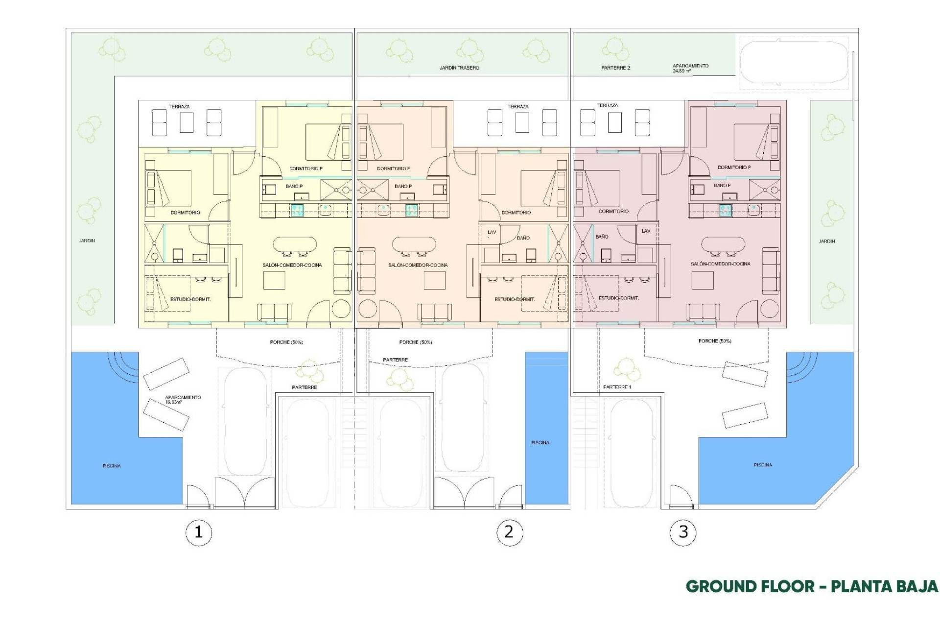 Новое здание - Бунгало -
Pilar de la Horadada - parques de Andromeda