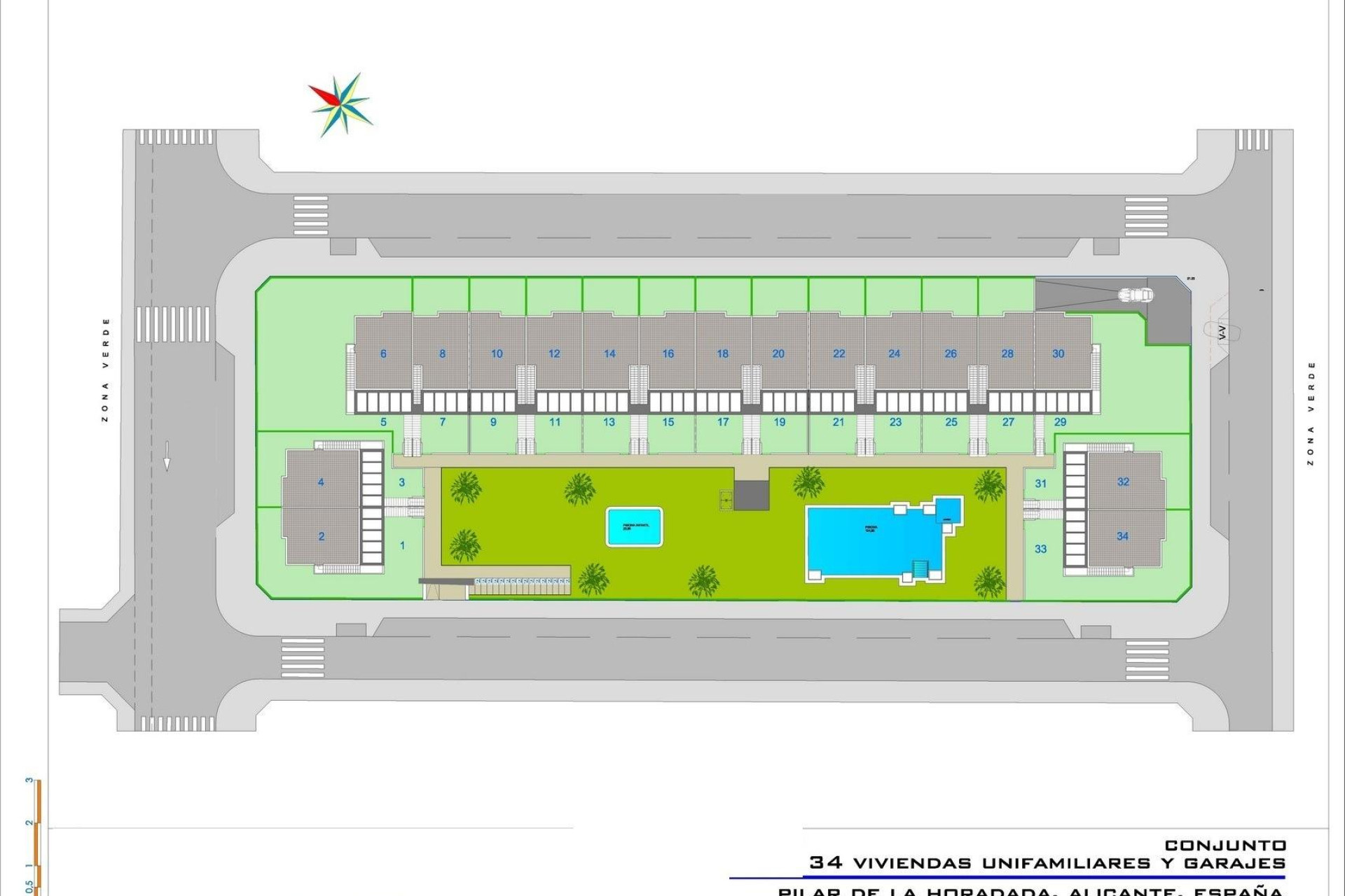 Новое здание - Бунгало -
Pilar de la Horadada - pueblo