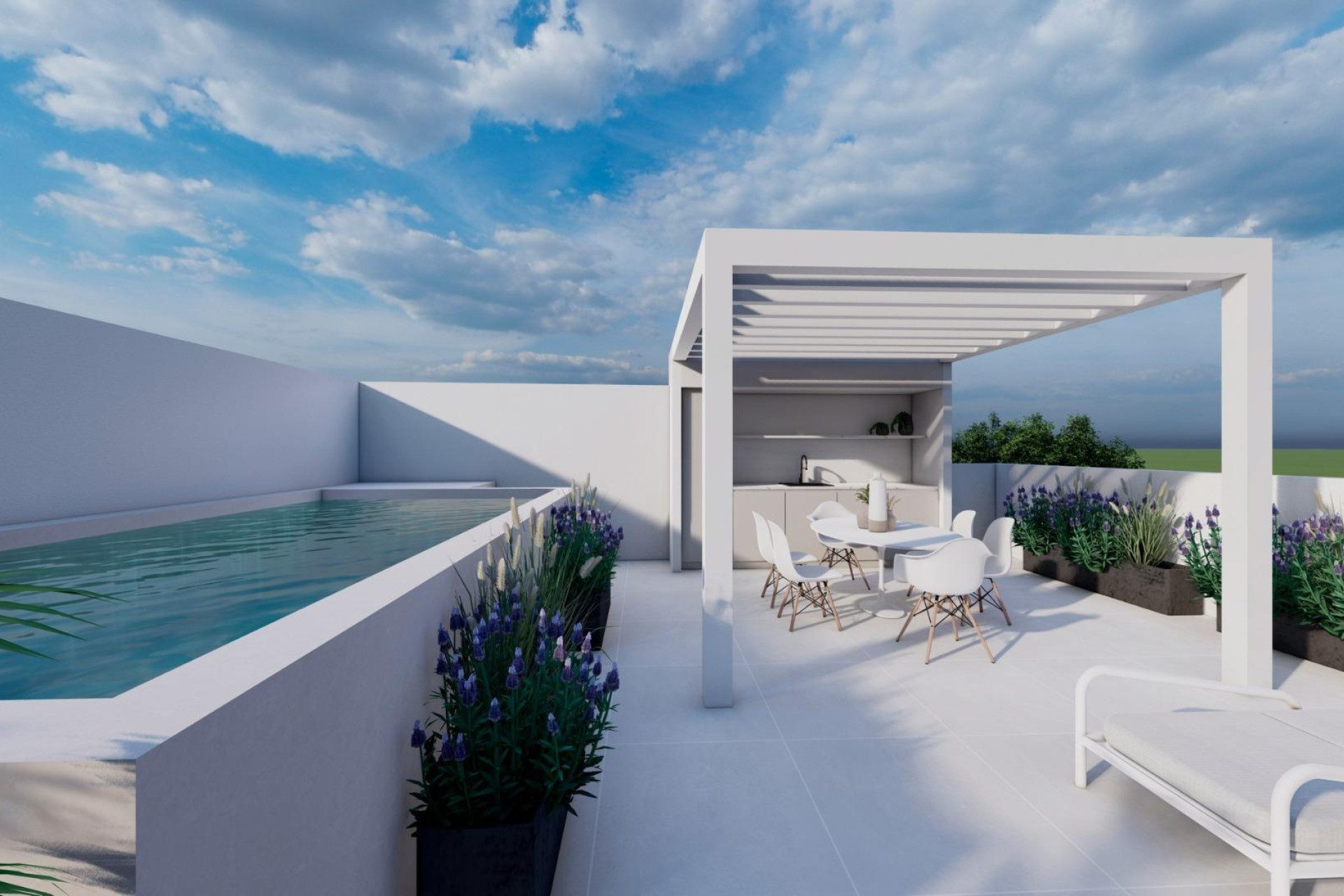 Новое здание - Бунгало -
Pilar de la Horadada - pueblo