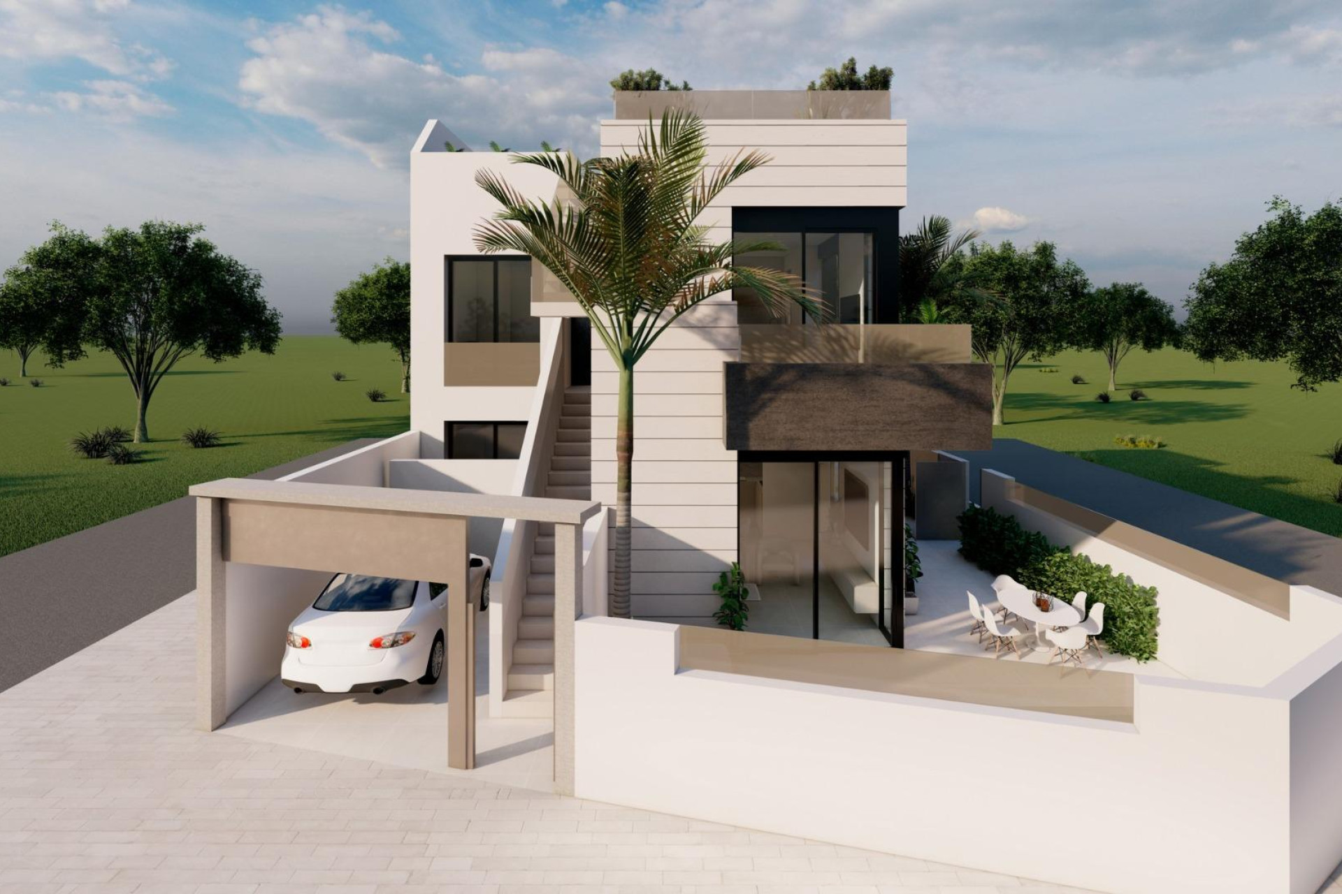 Новое здание - Бунгало -
Pilar de la Horadada - pueblo