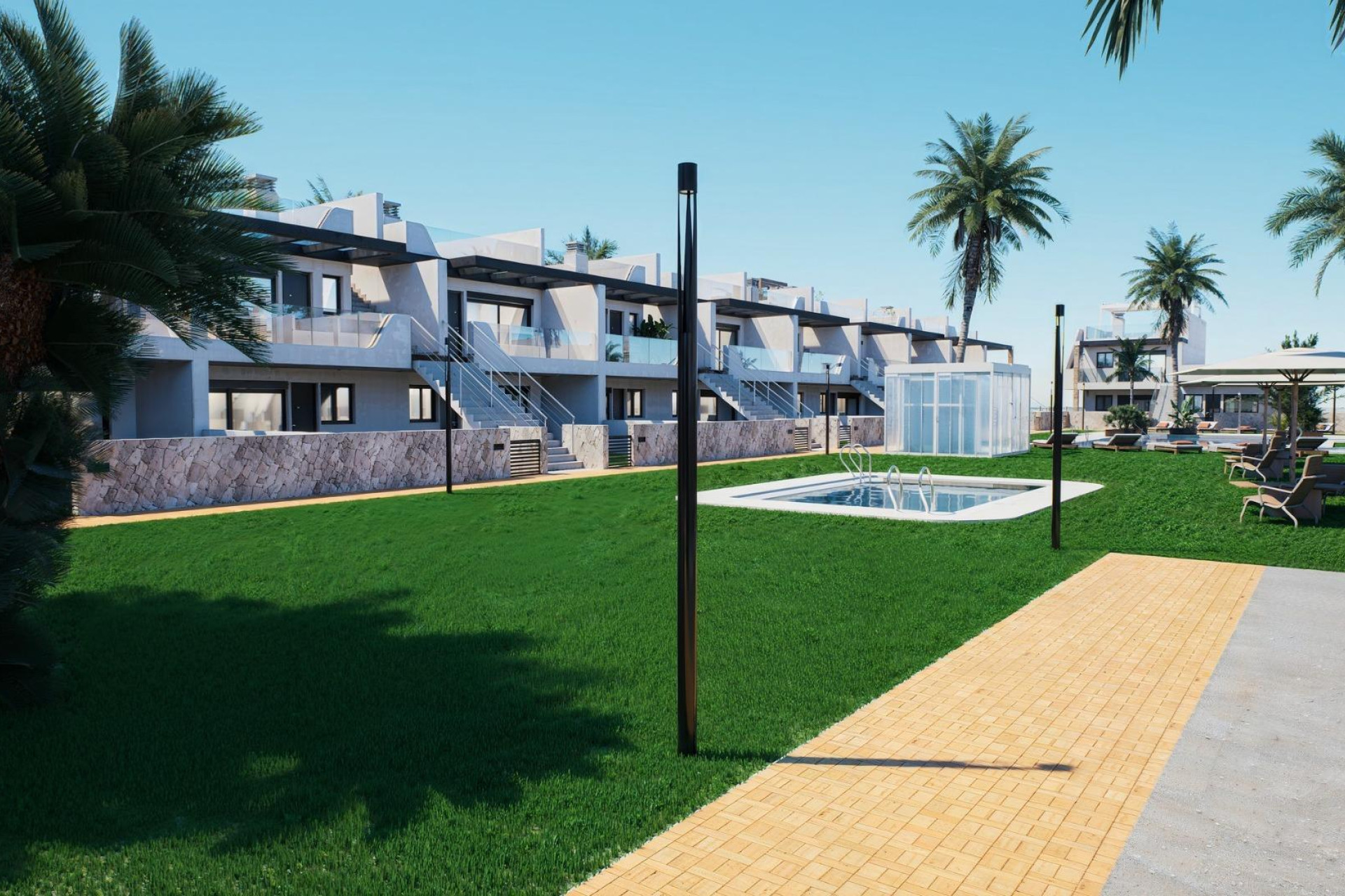 Новое здание - Бунгало -
Pilar de la Horadada - pueblo