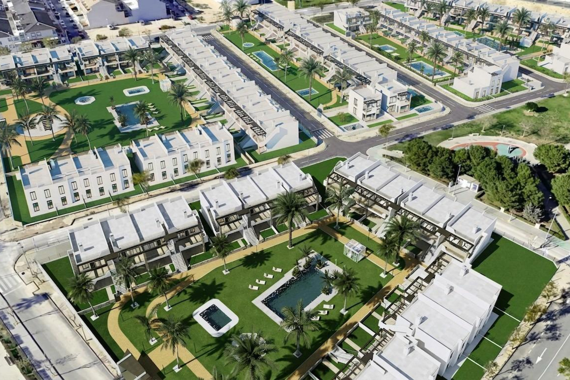 Новое здание - Бунгало -
Pilar de la Horadada - pueblo