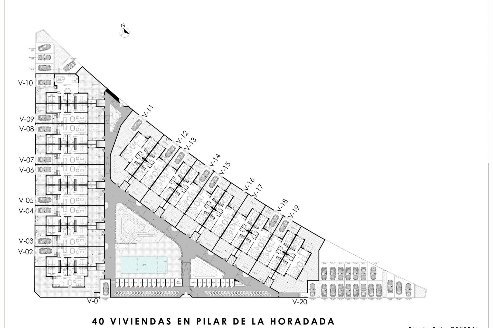 Новое здание - Бунгало -
Pilar de la Horadada - pueblo