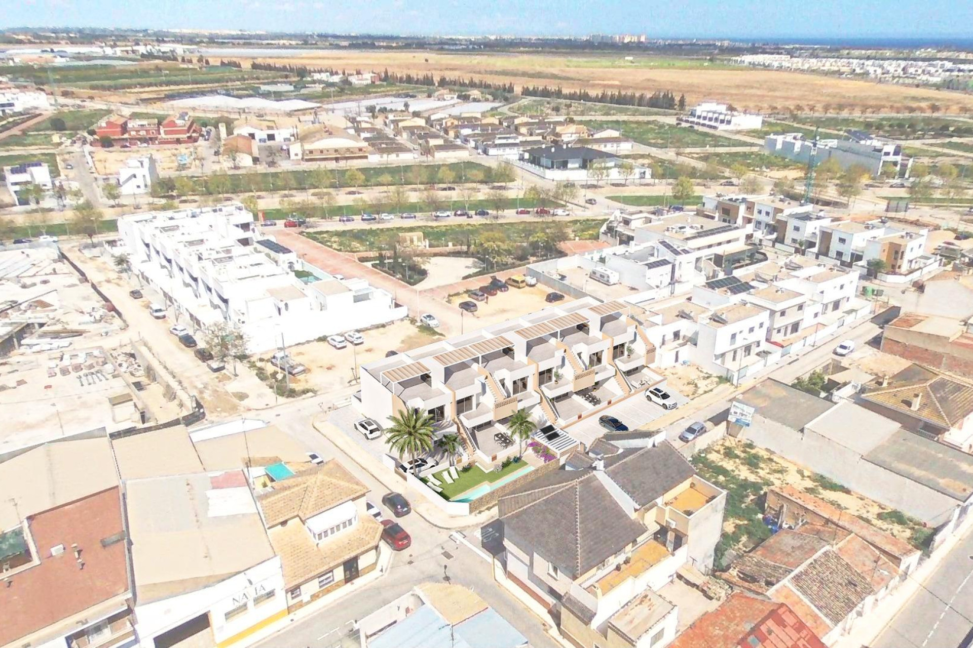 Новое здание - Бунгало -
Pilar de la Horadada - pueblo