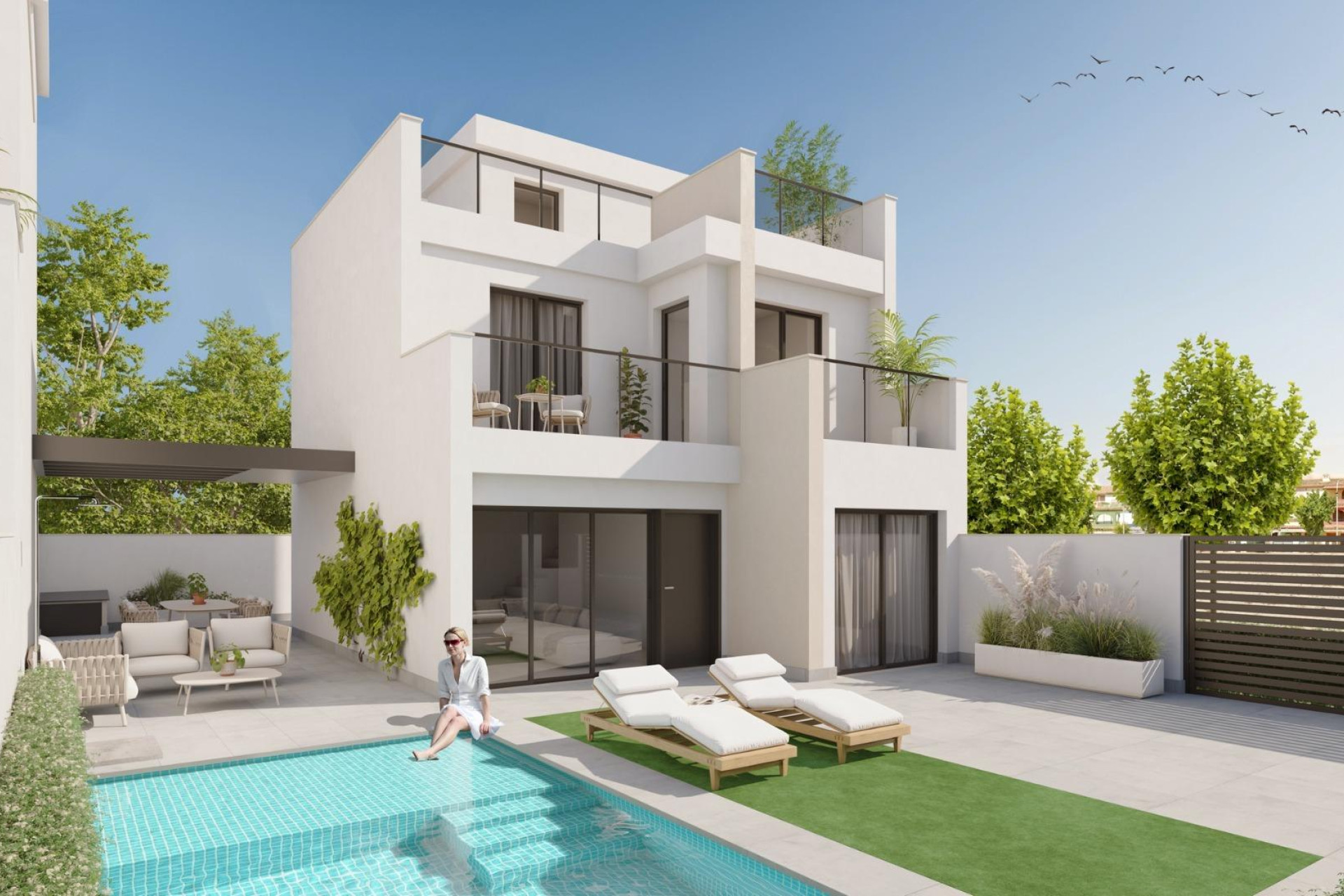 Новое здание - Villa -
Los Alcazares - Playa la Atascadera