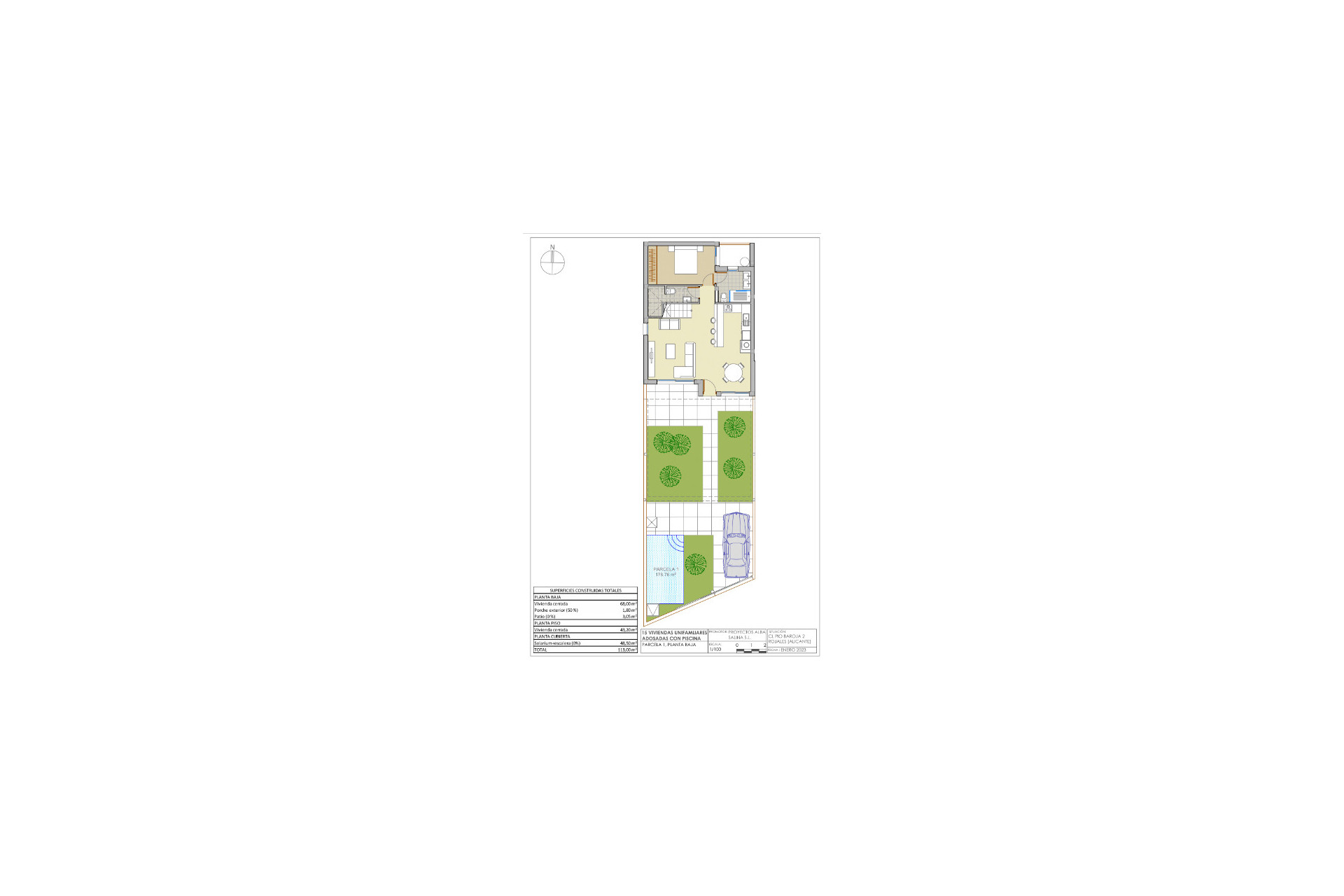 Obra nueva - Adosados -
Rojales - 03170