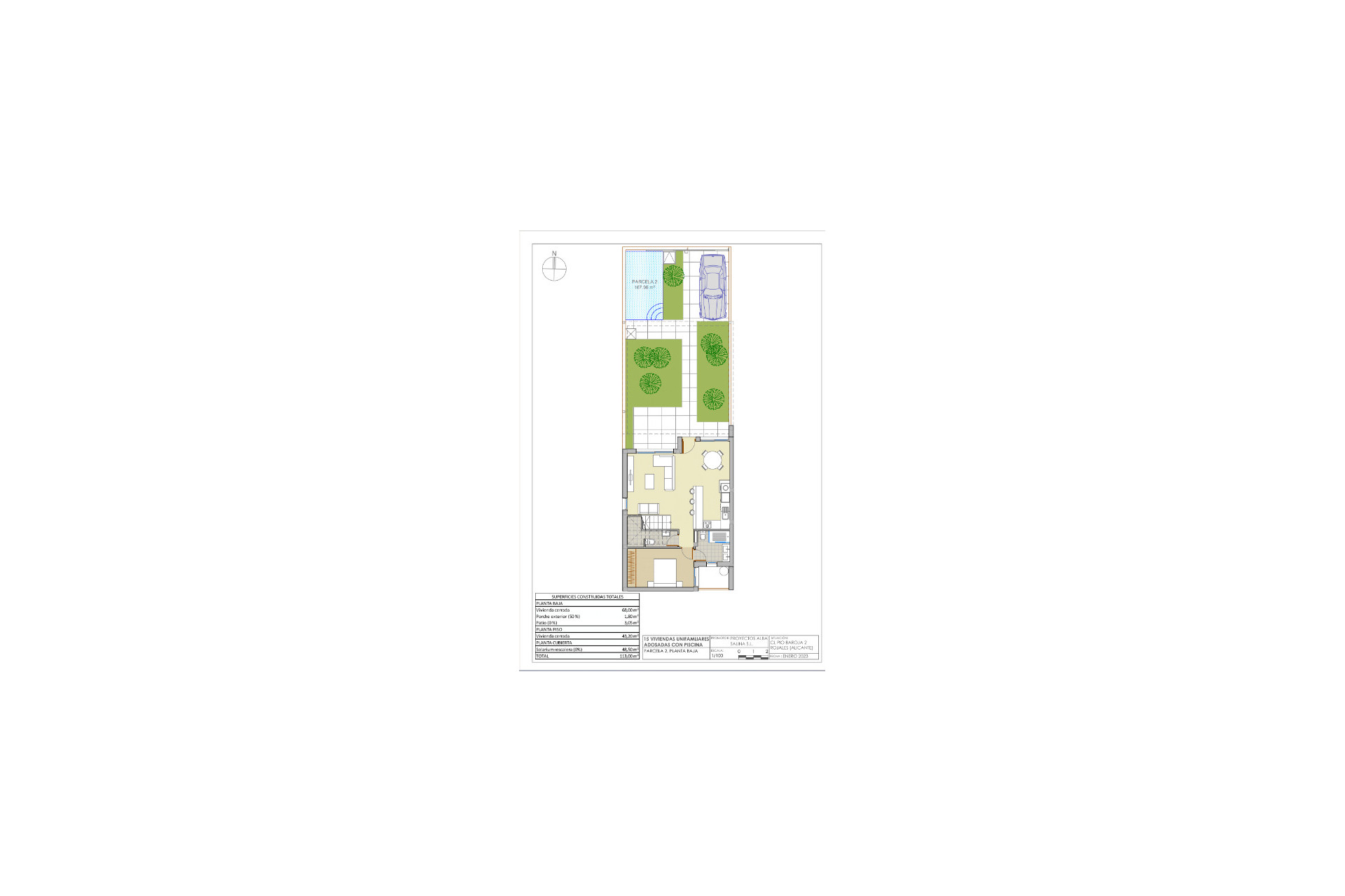 Obra nueva - Adosados -
Rojales - 03170