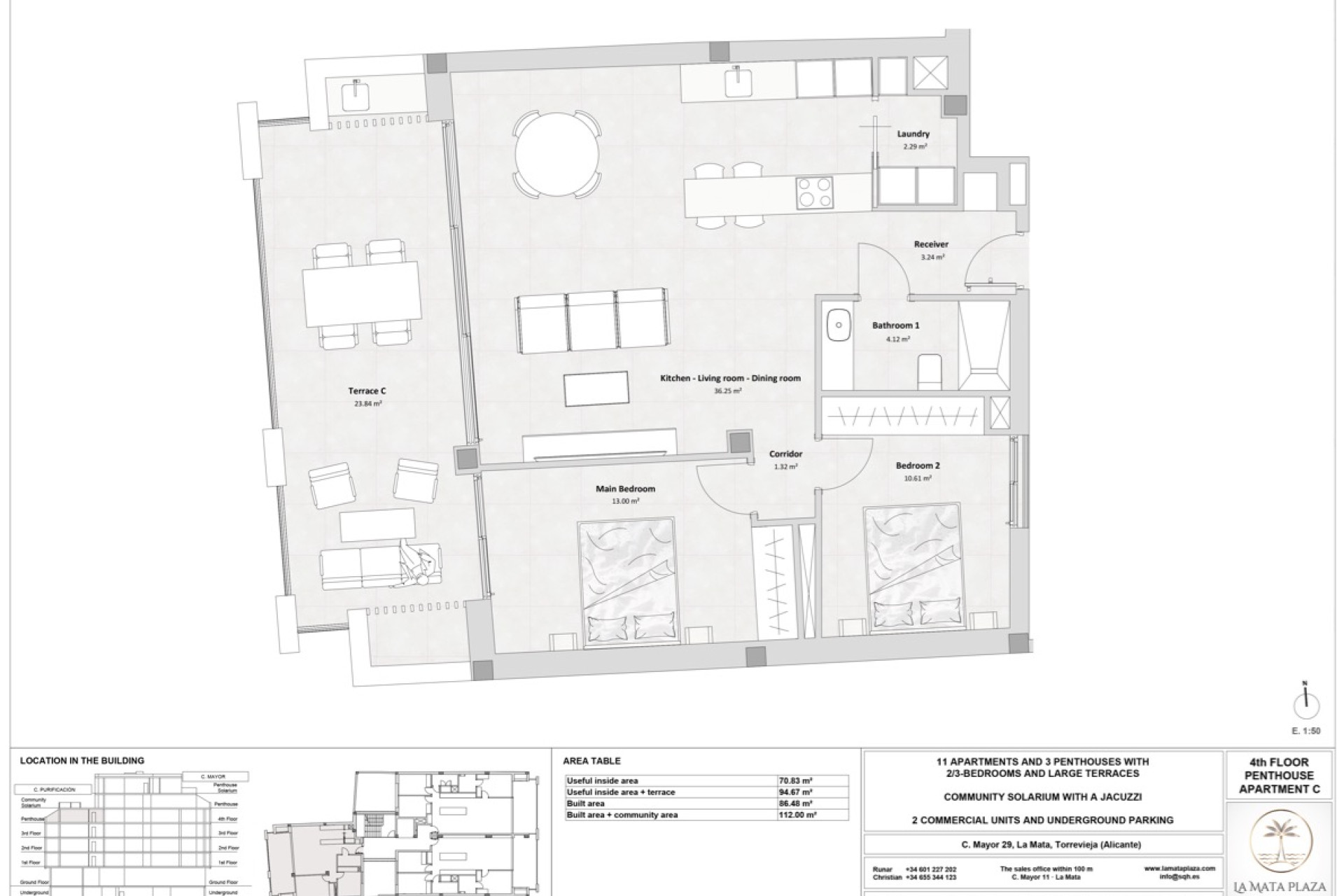 Obra nueva - Áticos -
Torrevieja - 03188, Mayor 29
