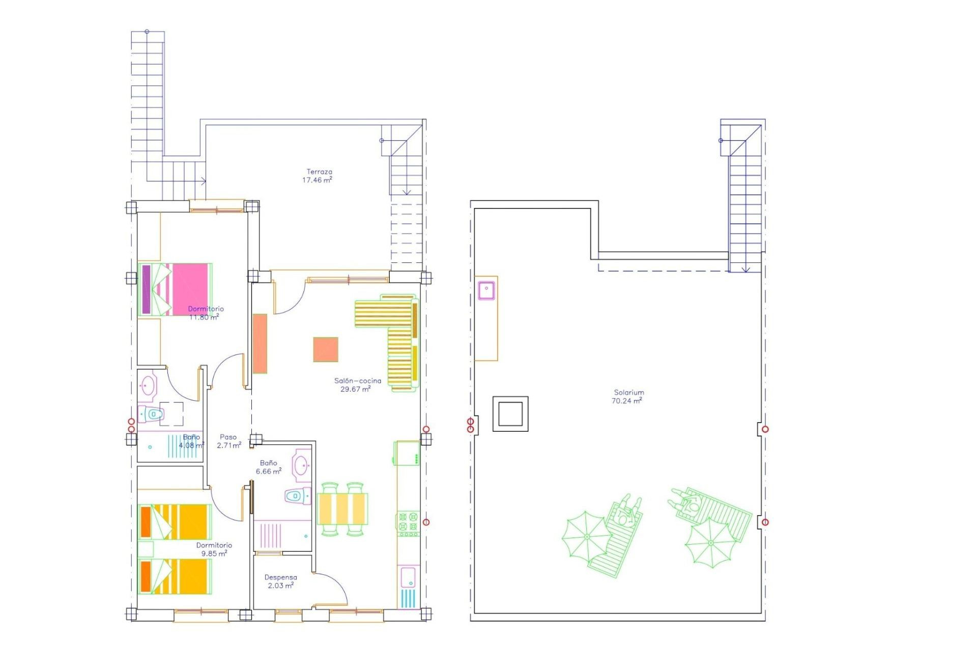 Obra nueva - Bungalow -
San Javier - pueblo