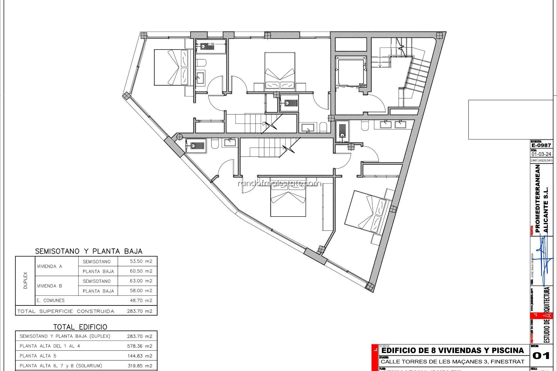 Obra nueva - Pisos -
Finestrat - Calle Torremanzanas, 1