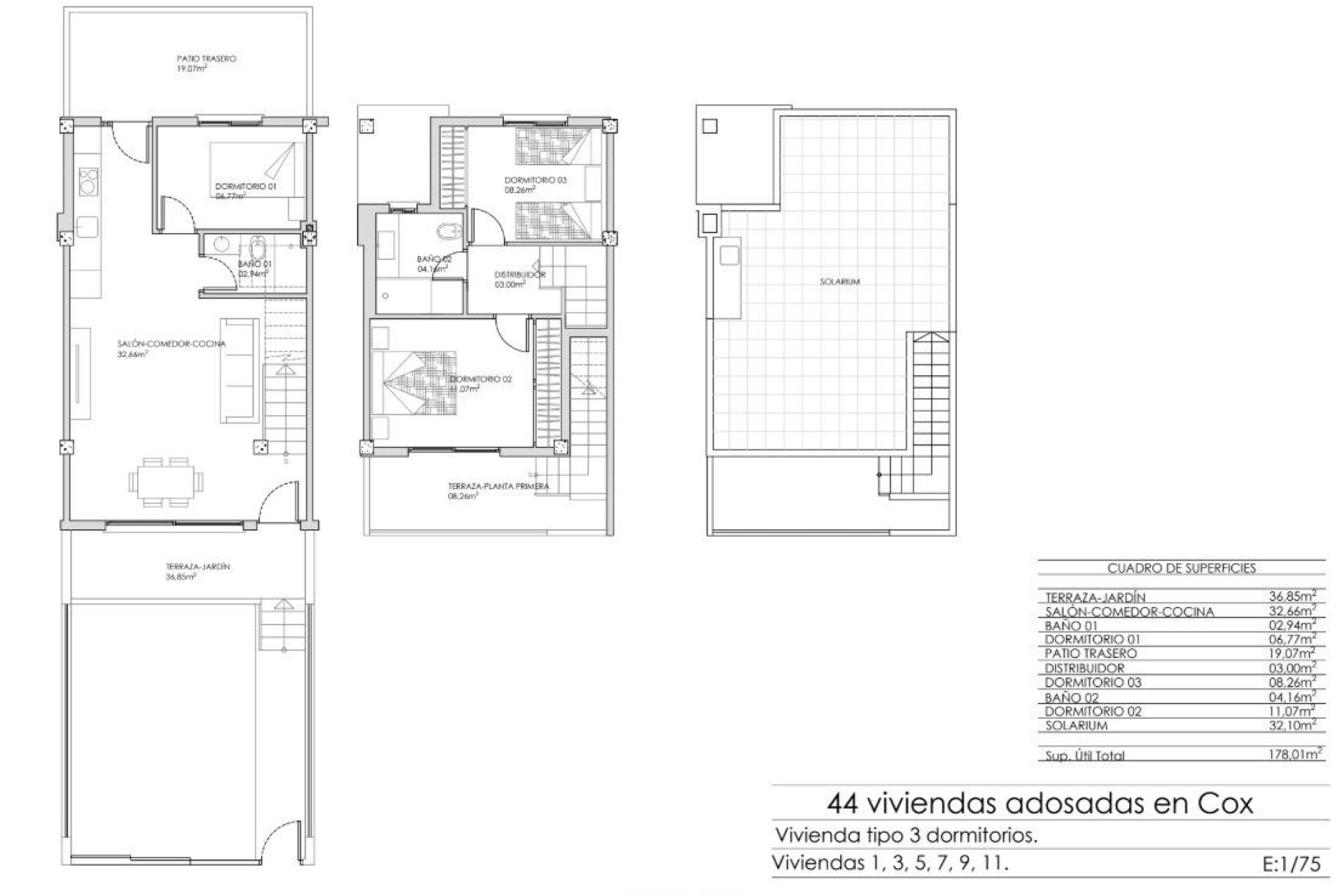 Obra nueva - Town House -
Cox - San Fernando