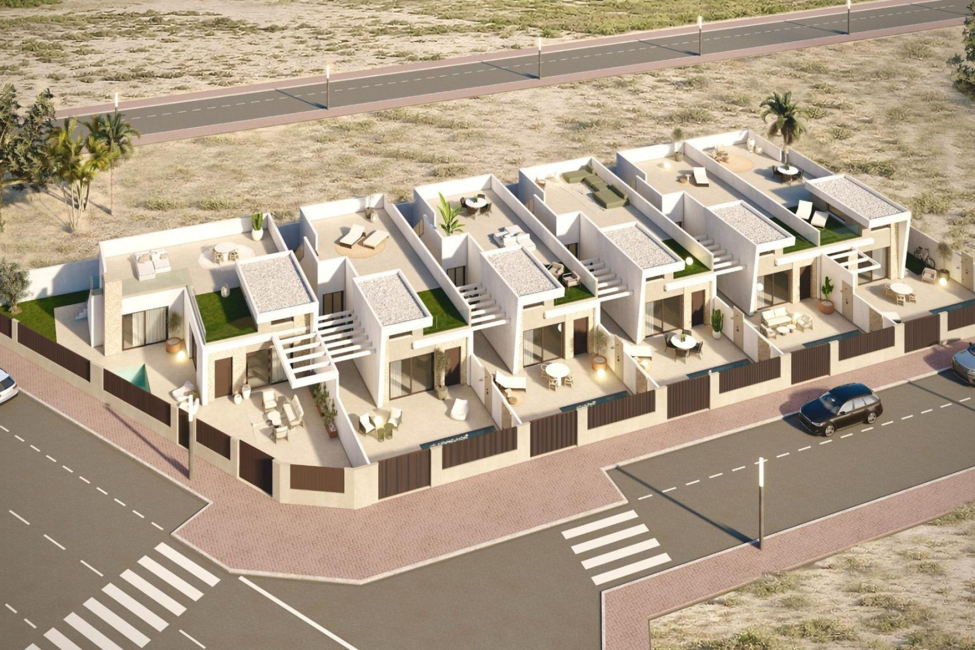 Obra nueva - Villa -
Los Alcazares - Serena Golf