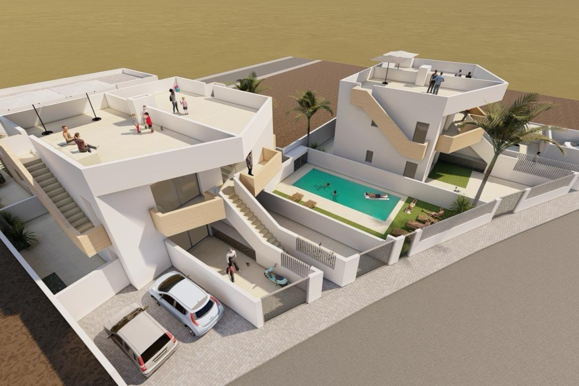Obra nueva - Villa -
Puerto de Mazarron - Mar De Plata