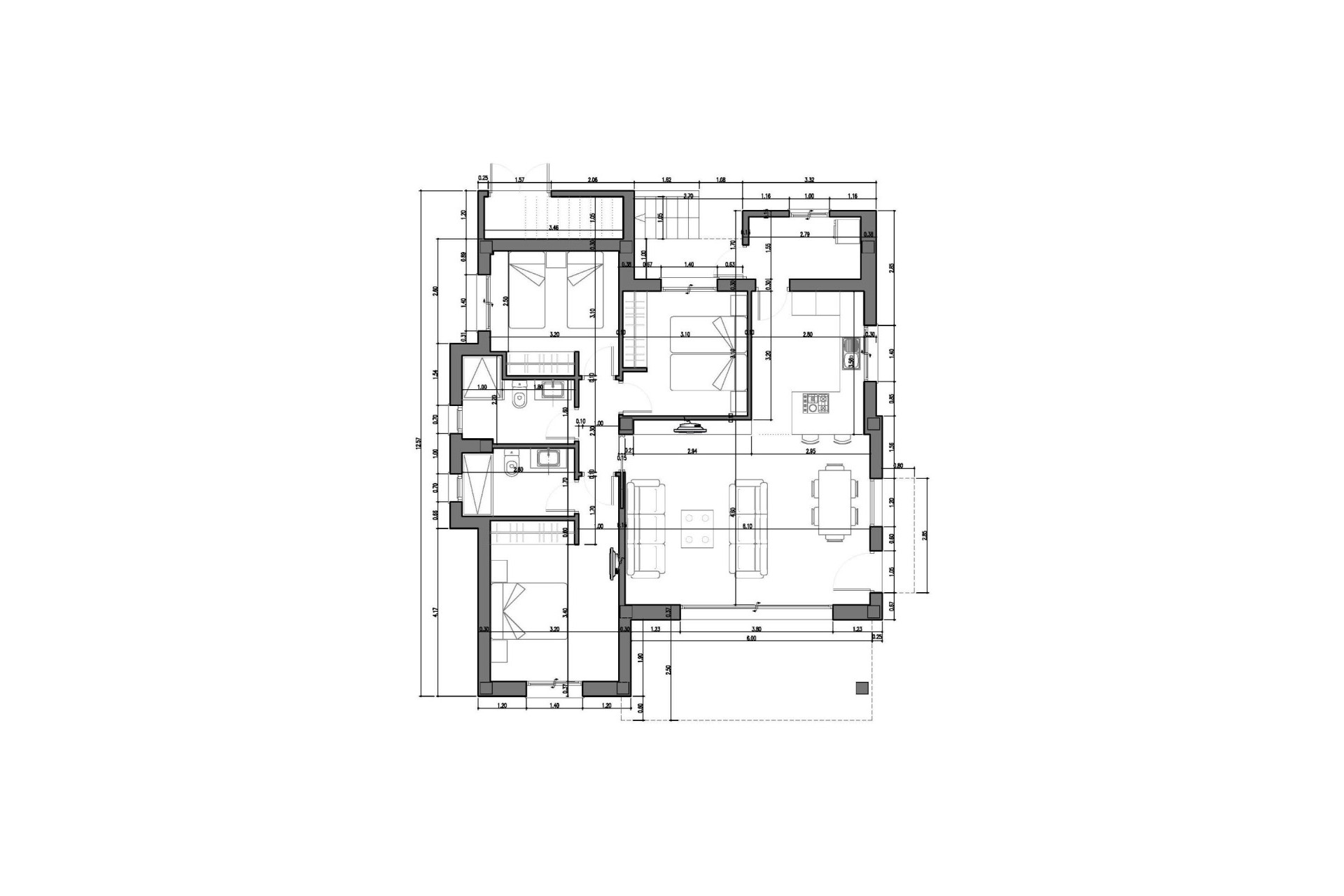 Obra nueva - Villa -
Rafal - polideportivo