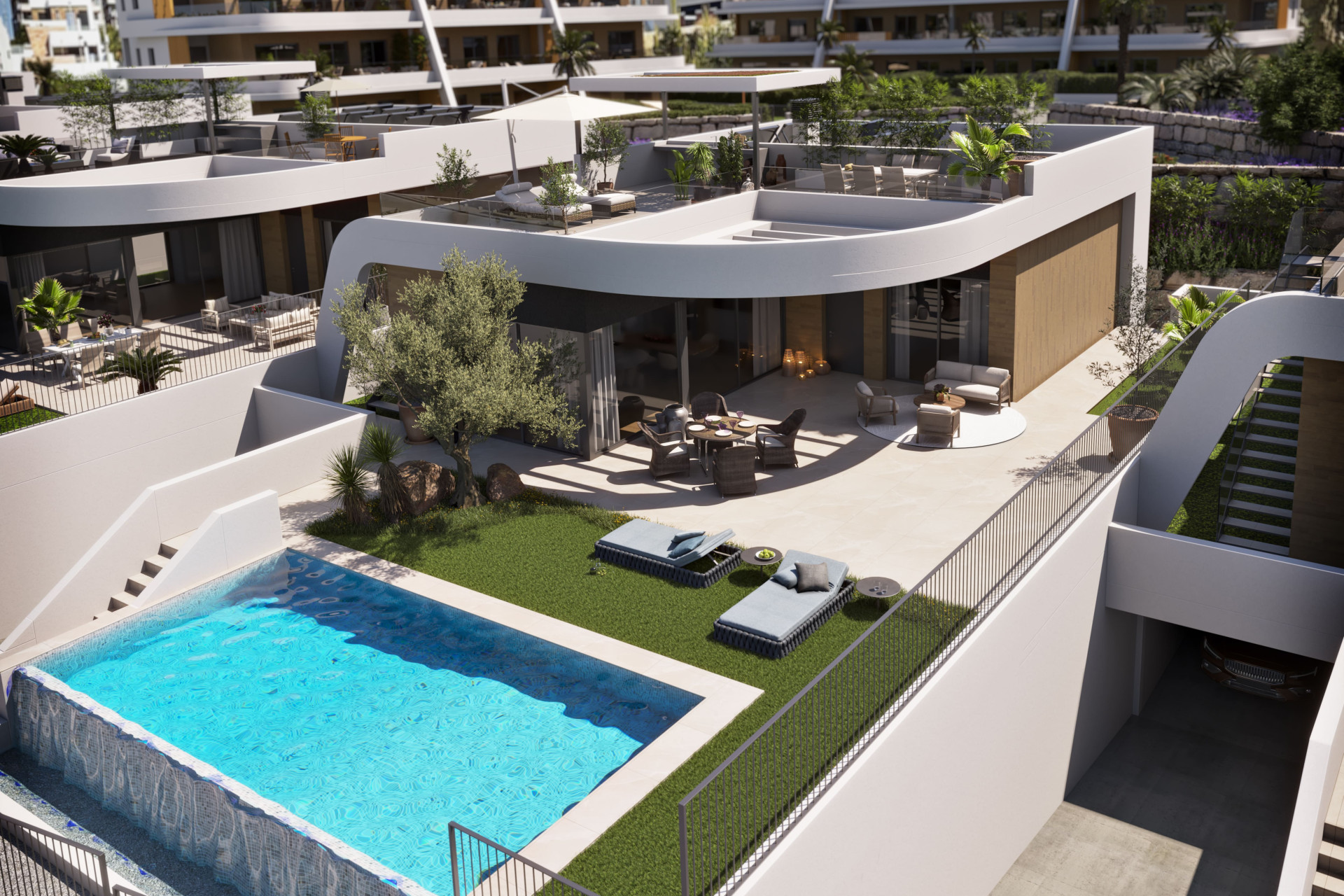 Obra nueva - Villas -
Finestrat - Carrer d´Equador 12