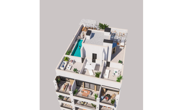 Пентхаус - Новое здание - Torrevieja -
                Playa de El Cura