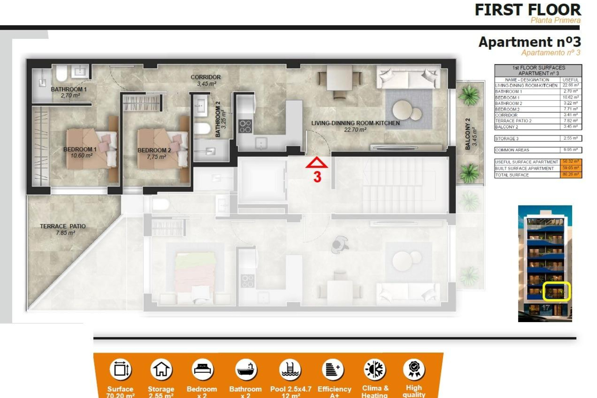 Short Term Rental - Apartment -
Torrevieja - Playa del Acequión