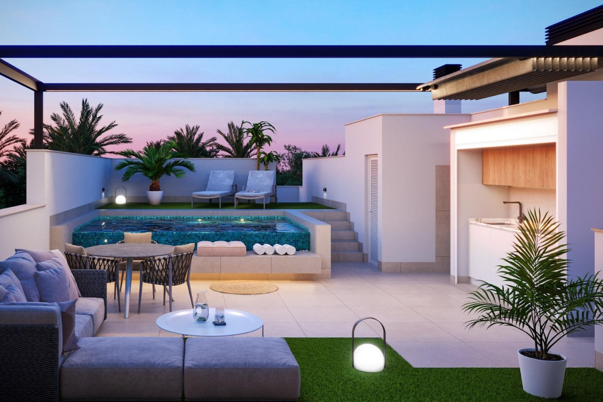 Short Term Rental - Bungalow -
Pilar de la Horadada - parques de Andromeda