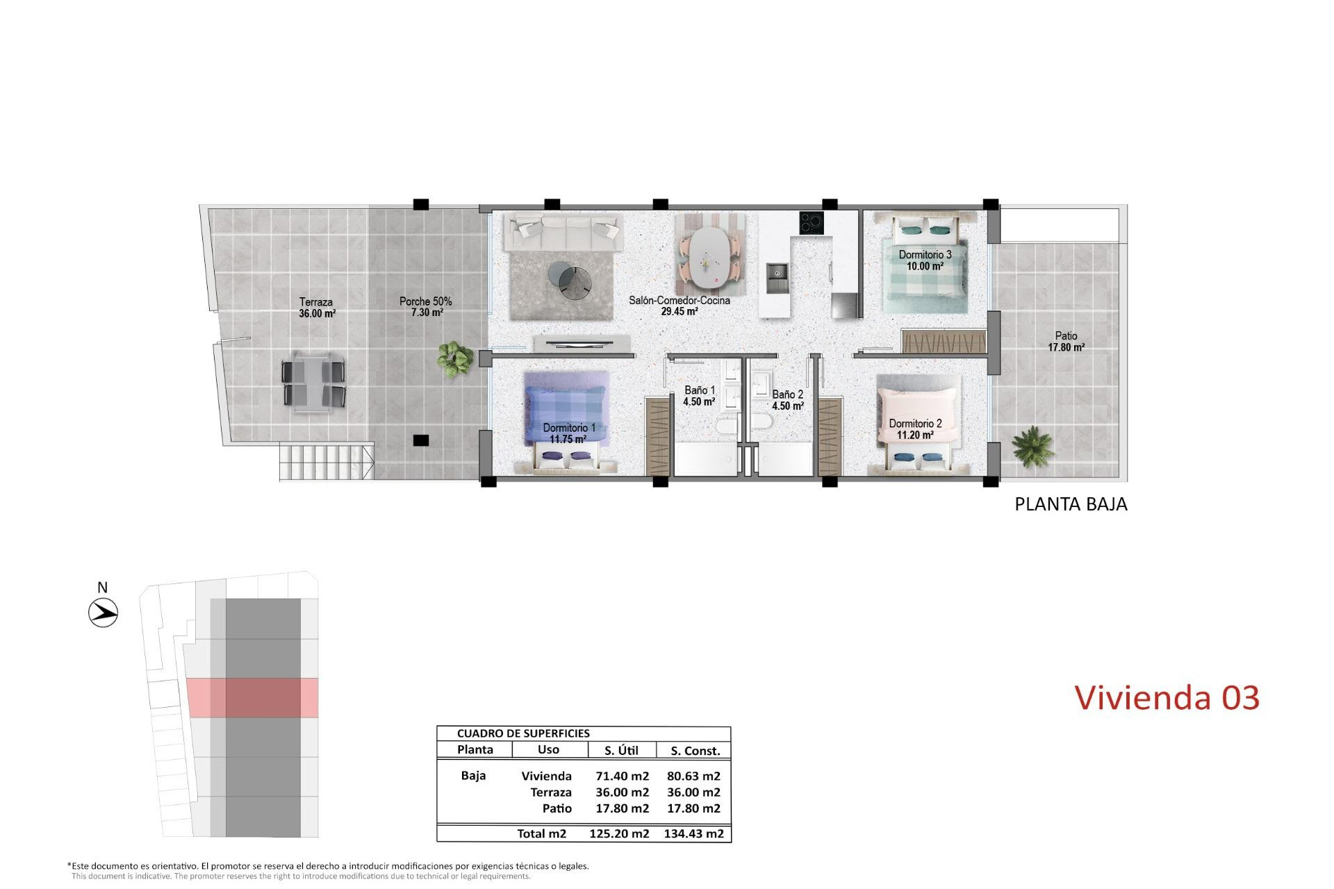 Short Term Rental - Bungalow -
Pilar de la Horadada - pueblo