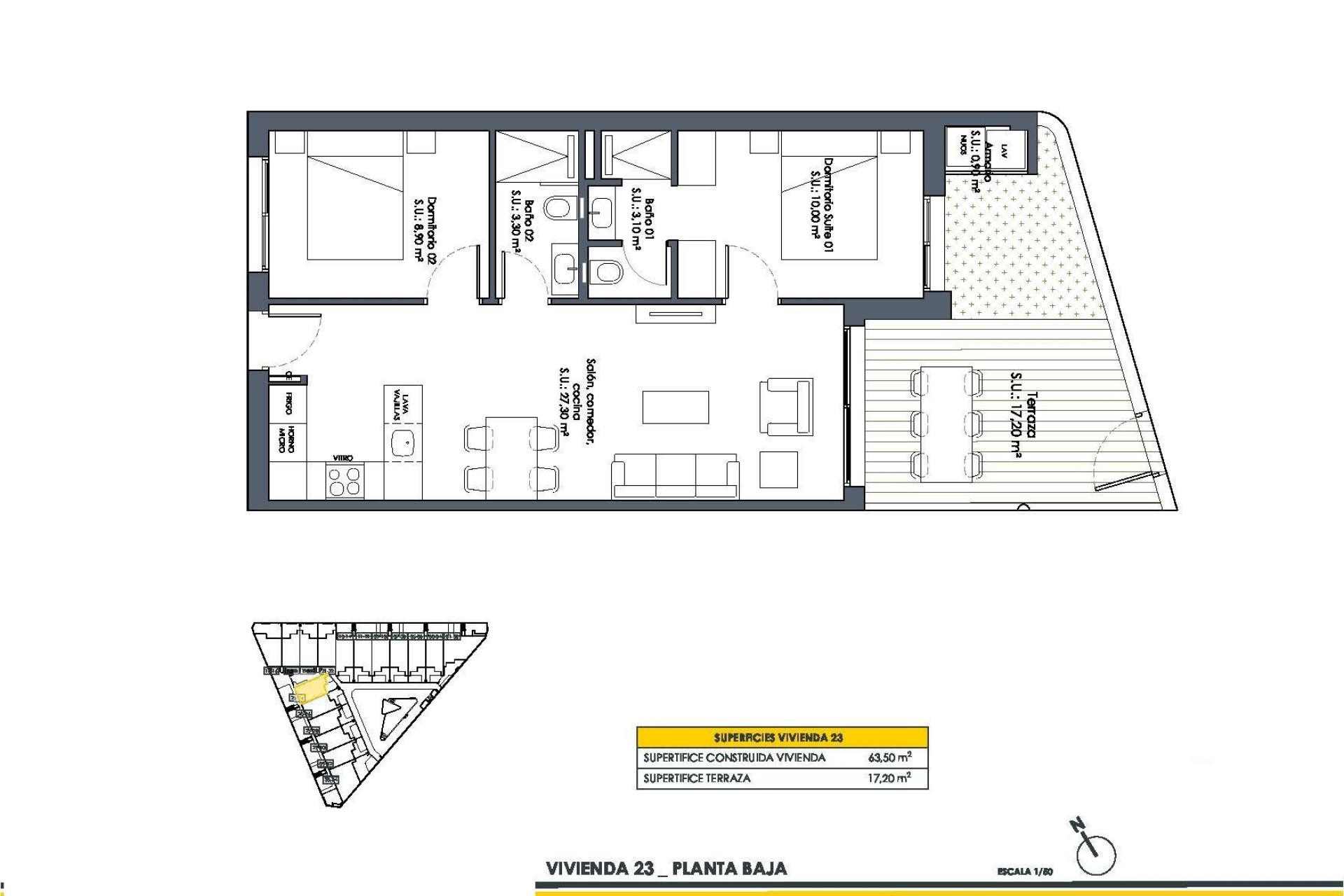 Short Term Rental - Bungalow -
San Fulgencio - Pueblo