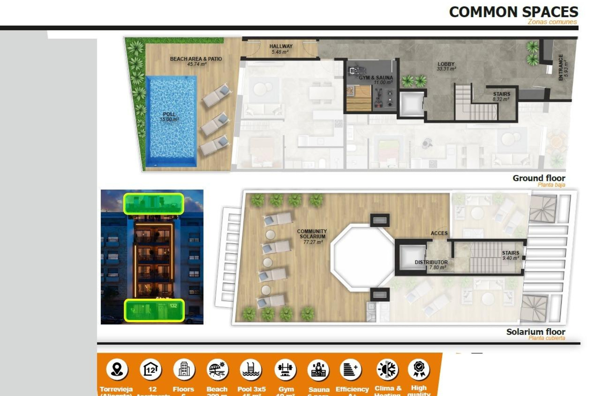 Short Term Rental - Penthouse -
Torrevieja - Playa de El Cura