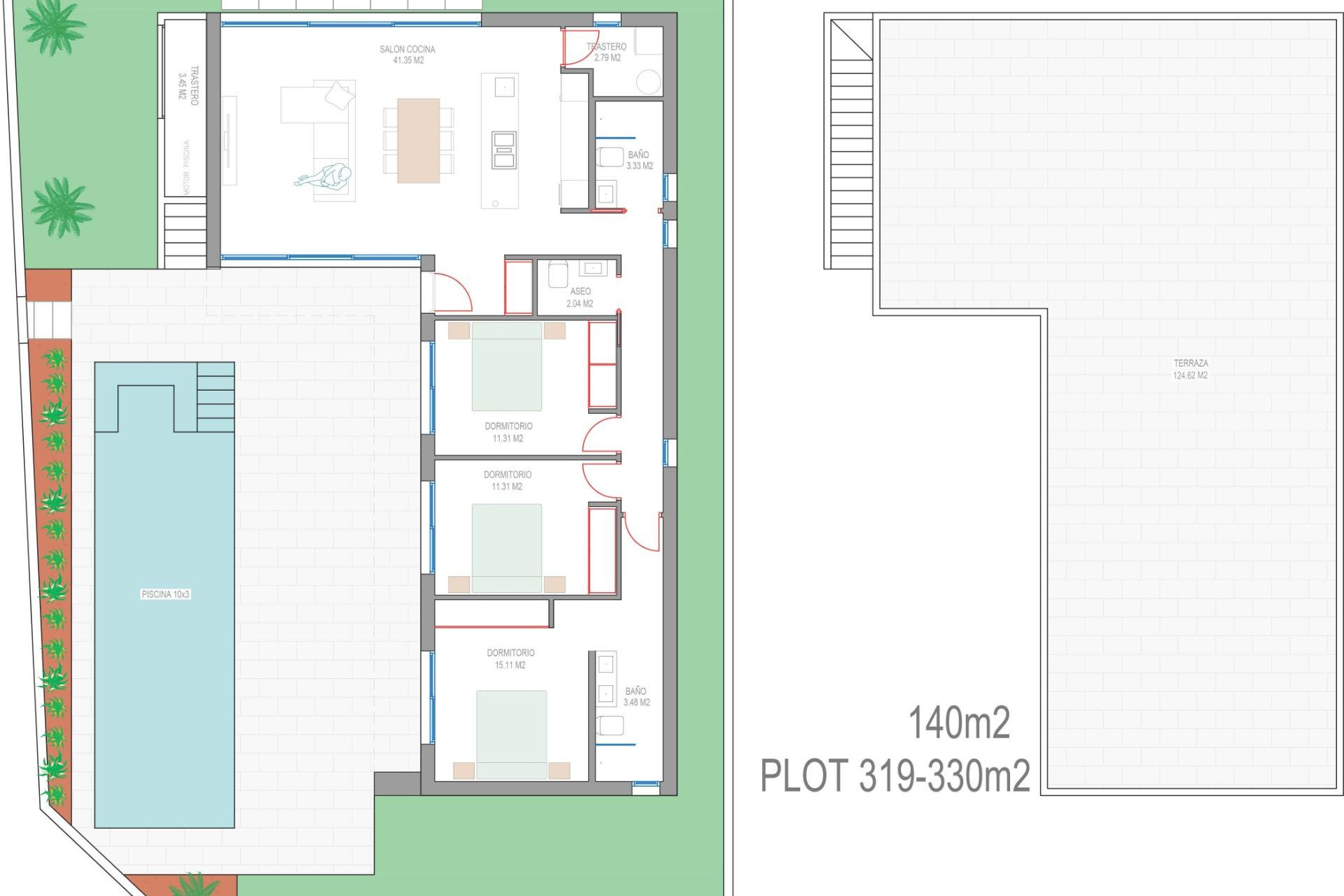 Short Term Rental - Villa -
San Javier - Parque del doce
