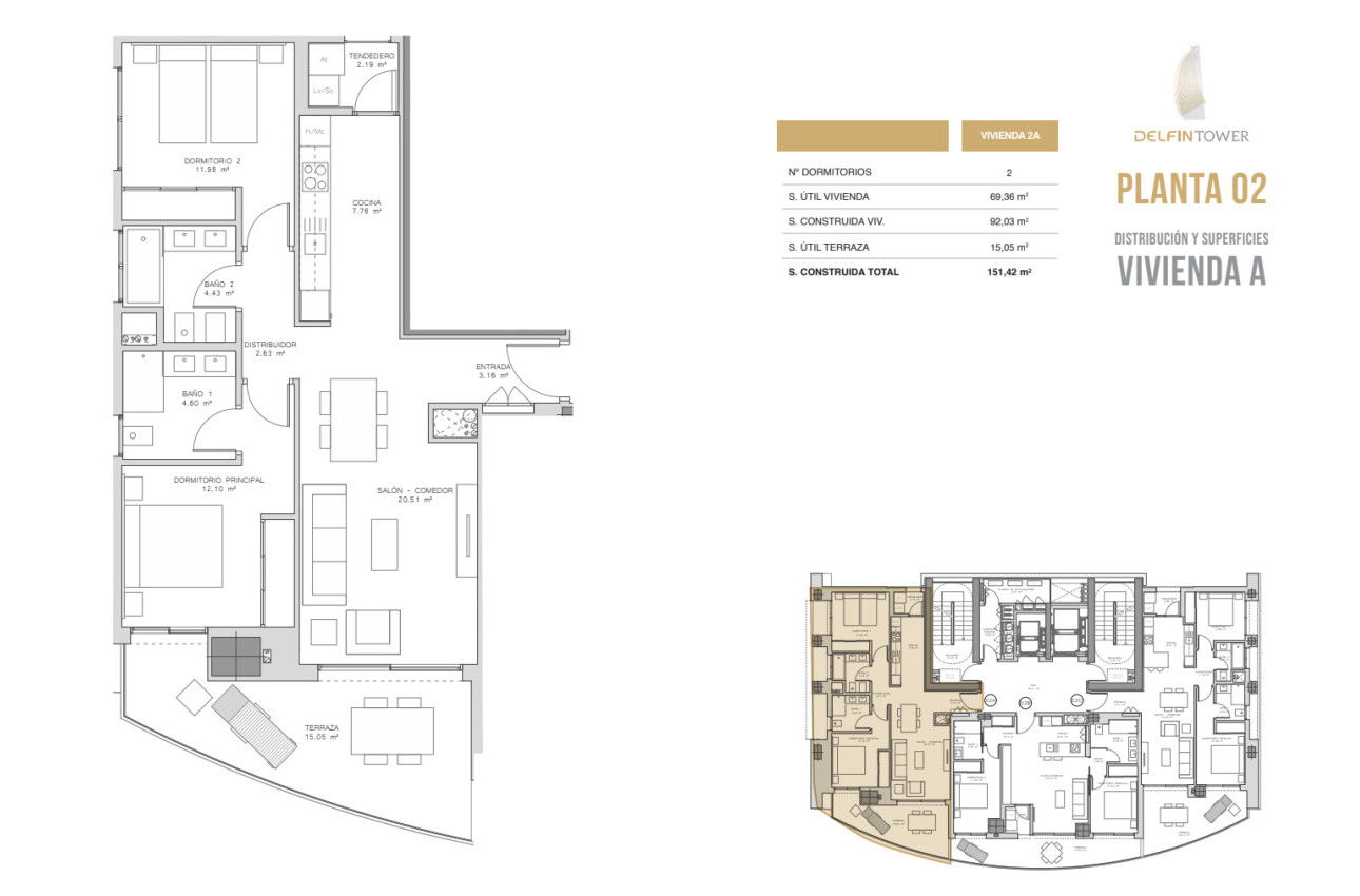 Obra nueva - Pisos -
Benidorm - Calle Vicente Llorca Alos, 19