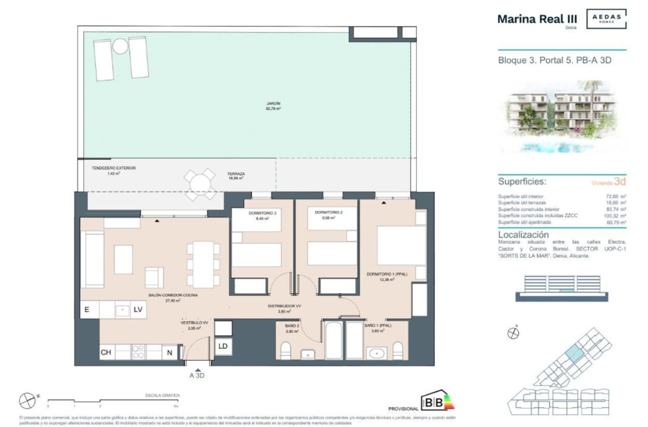 Obra nueva - Bajos -
Denia - Calle Corona Boreal s/n