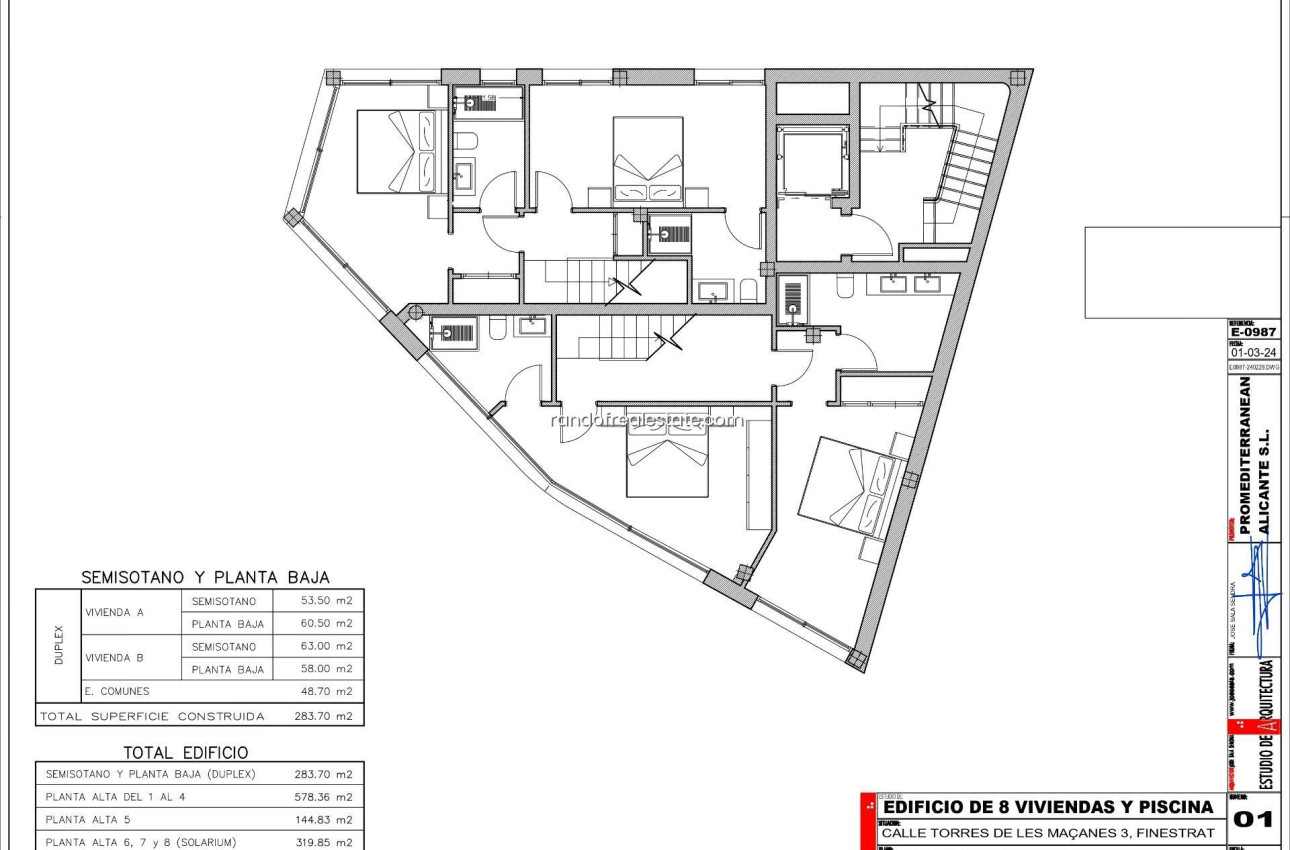Obra nueva - Pisos -
Finestrat - Calle Torremanzanas, 1