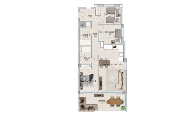 Obra nueva - Áticos -
Santa Pola - 03130, Calle Elda, 228