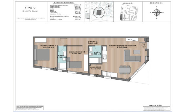 Obra nueva - Áticos -
Algorfa - 03169