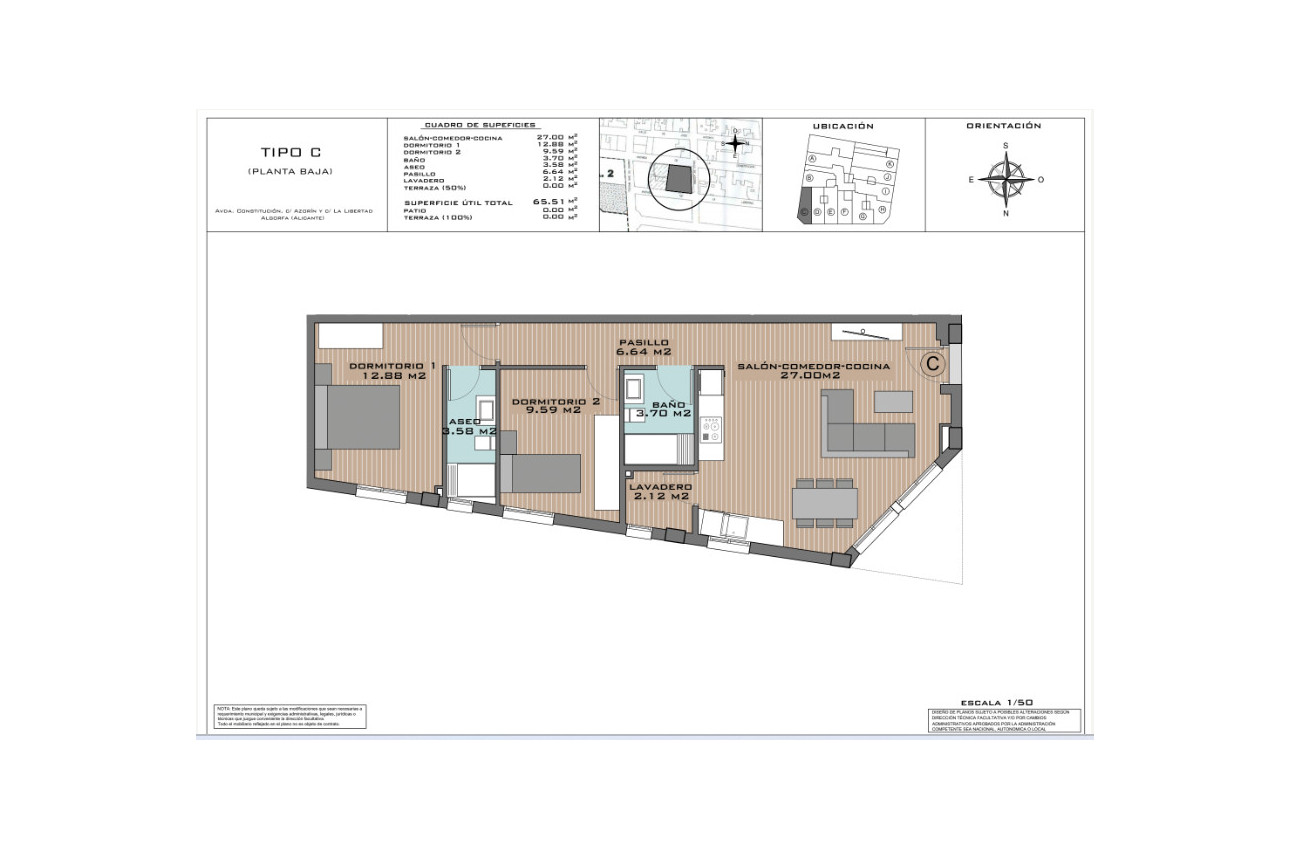 Obra nueva - Bajos -
Algorfa - 03169
