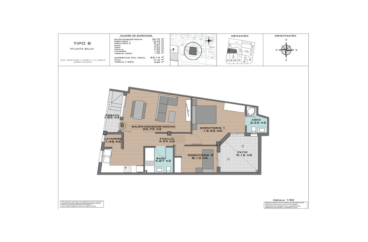 Obra nueva - Pisos -
Algorfa - 03169