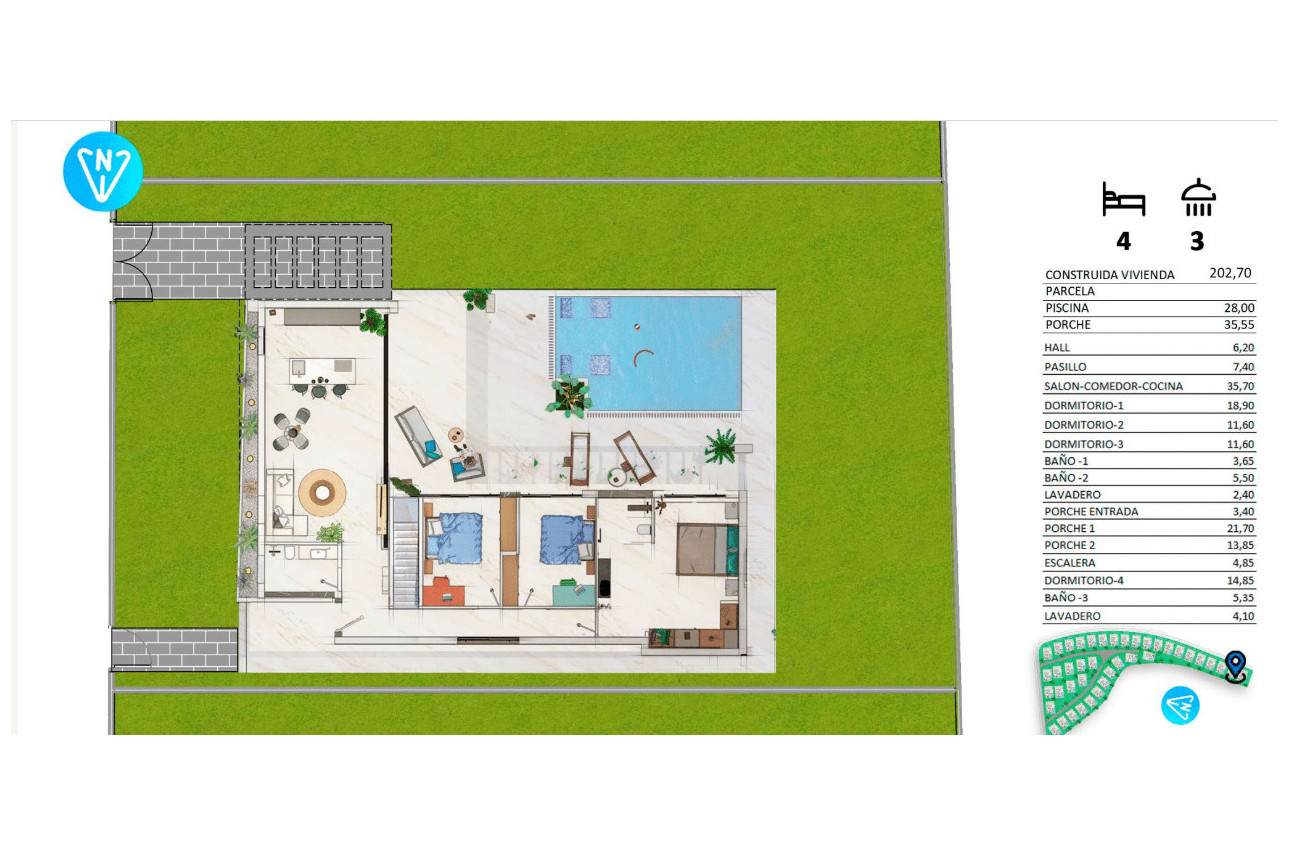 Obra nueva - Villas -
Algorfa - 03169