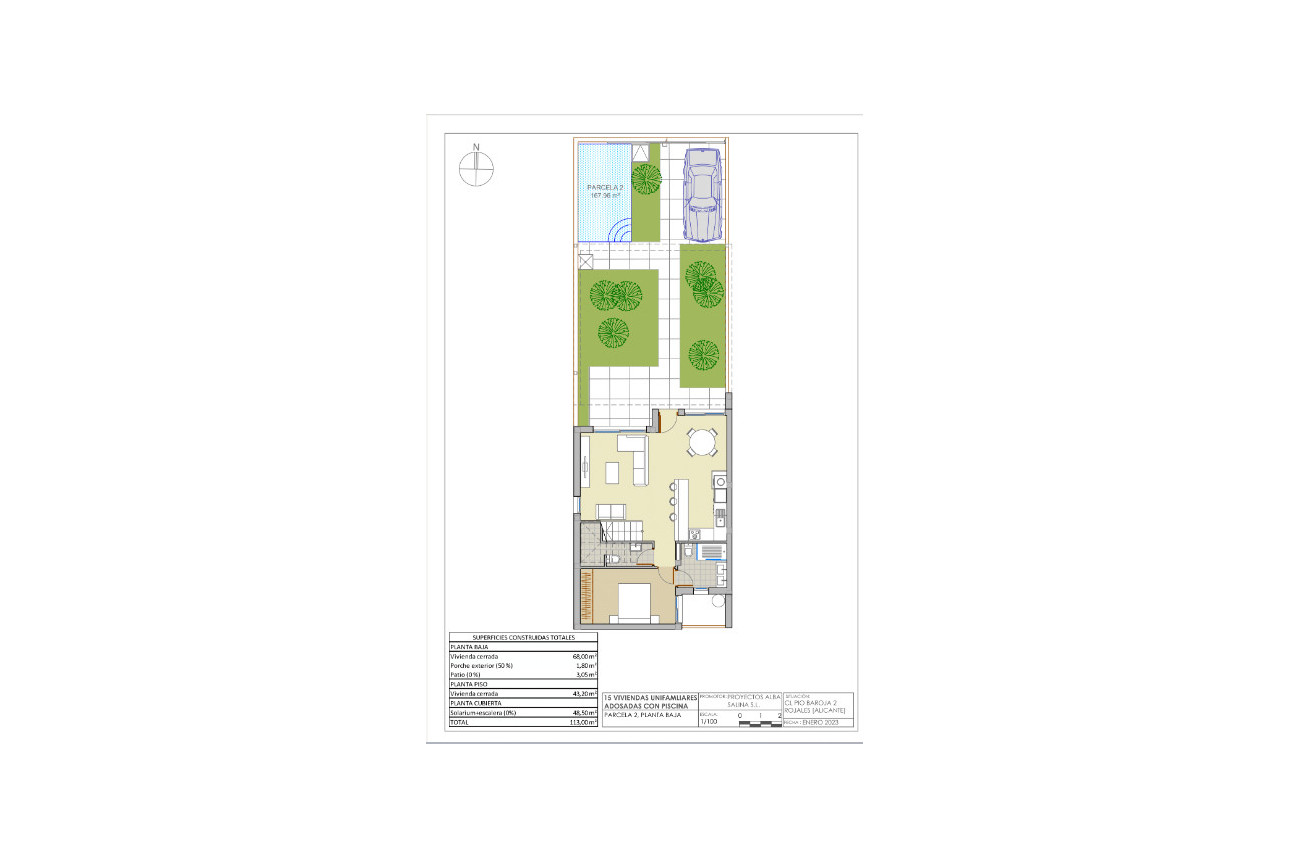 Obra nueva - Adosados -
Rojales - 03170