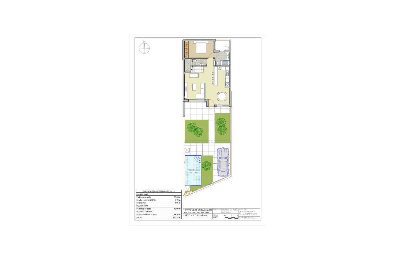 Obra nueva - Adosados -
Rojales - 03170