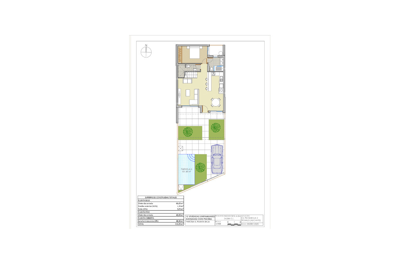 Obra nueva - Adosados -
Rojales - 03170