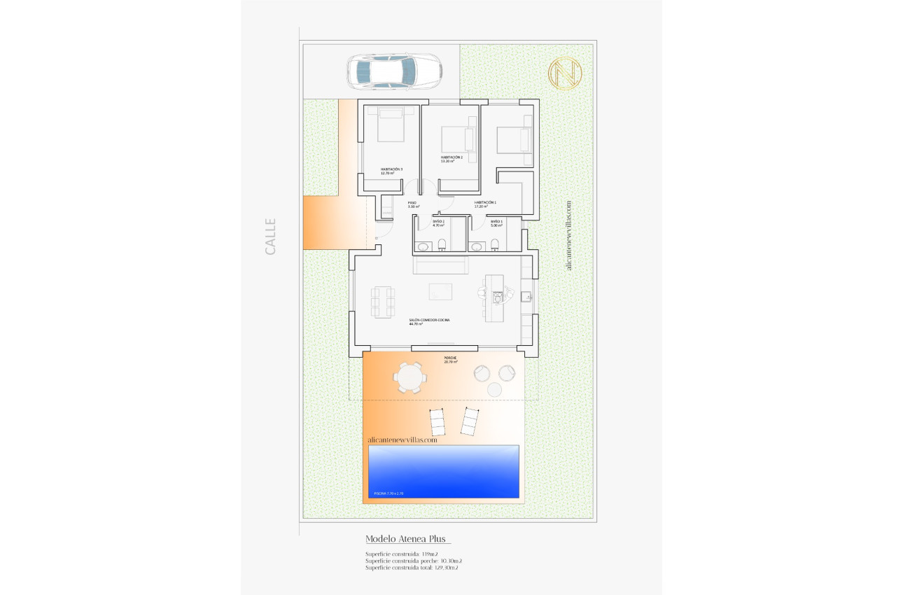 Obra nueva - Villas -
Hondón de las Nieves - 03688