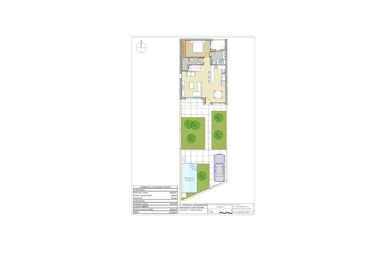 Obra nueva - Adosados -
Rojales - 03170