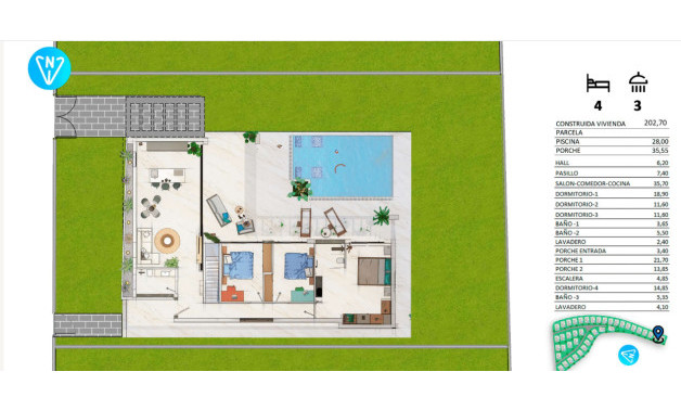 Obra nueva - Villas -
Algorfa - 03169