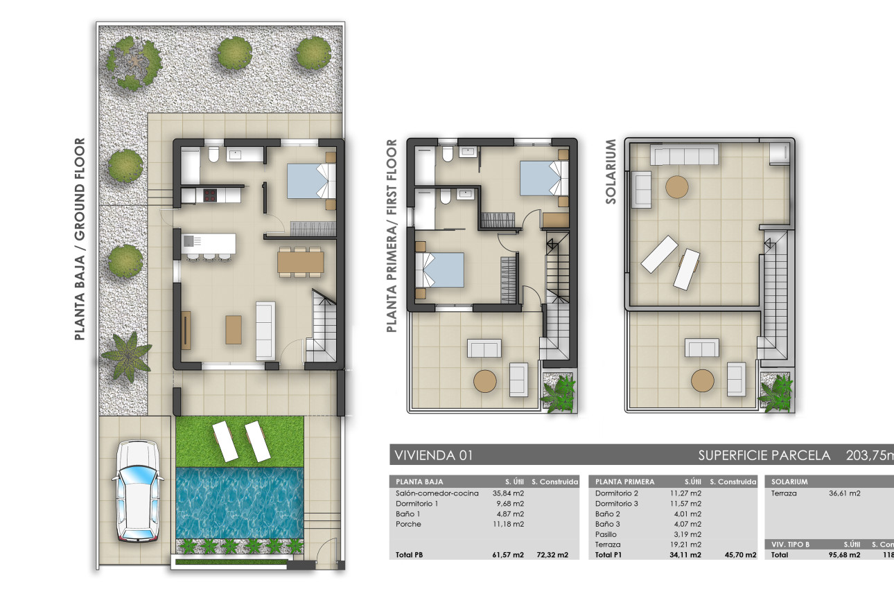 Obra nueva - Villas -
Pilar de la Horadada - 03190