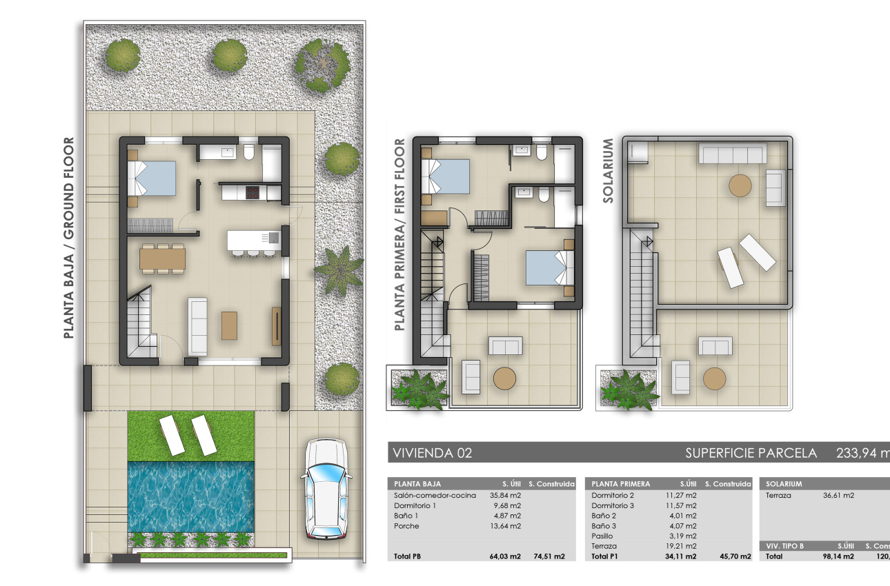 Obra nueva - Villas -
Pilar de la Horadada - 03190