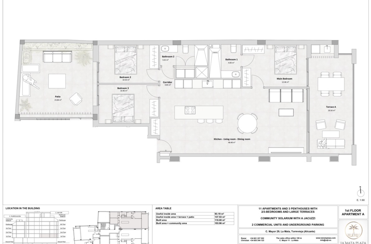 Obra nueva - Áticos -
Torrevieja - 03188, Mayor 29