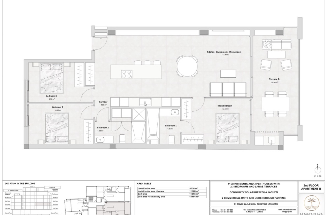Obra nueva - Áticos -
Torrevieja - 03188, Mayor 29